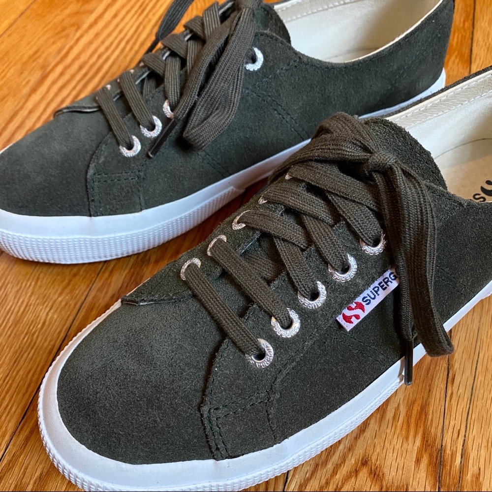 Superga 2750 Cotu in olive suede